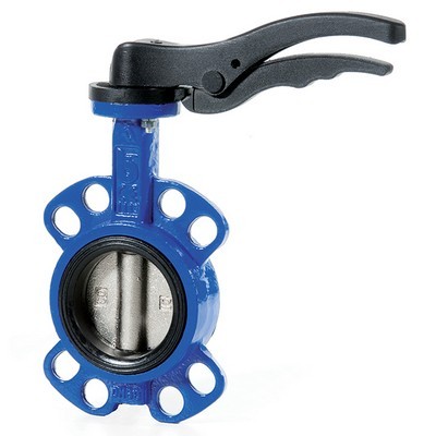 Picture of DN40/1½" PN16 Multi-Flange Ductile Wafer Butterfly Valve c/w 316SS Disc