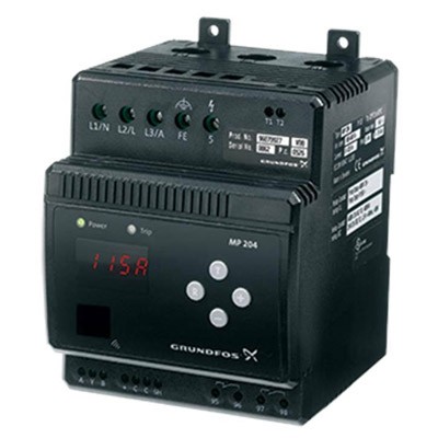 Picture of Grundfos MP 204 Motor Protection Unit for all electrical motors. IP20
