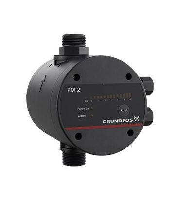 Picture of Grundfos Pressure Manager. Cut in 1.5-5.5 Bar Cut out at 0 flow. Max 10amp motor