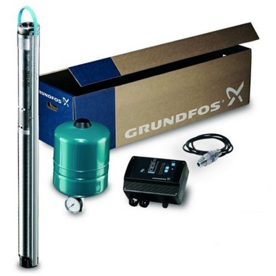 Picture of Grundfos SQE2-85. 1.15kW. 230v constant pressure kit (60m cable, CU301, PV & PS)