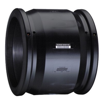 Picture of 125mm Plasson EF Straight Coupler - PE100 black