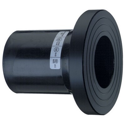 Picture of DN20 x 25mm Plasson EF Long Spigot Stub Flange Adaptor - SDR11 PE100 black