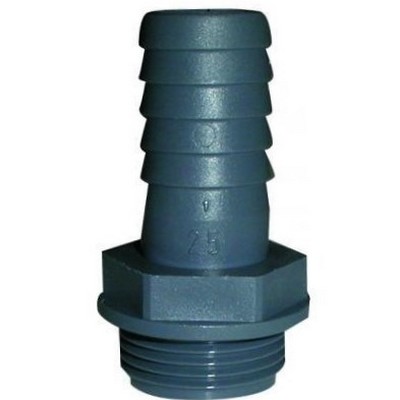 Picture of Poly Hosetail 1½" male BSP thread to 1½" hosetail - 6 Bar rated.