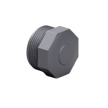 Picture of 1" PVC plug threaded male BSP