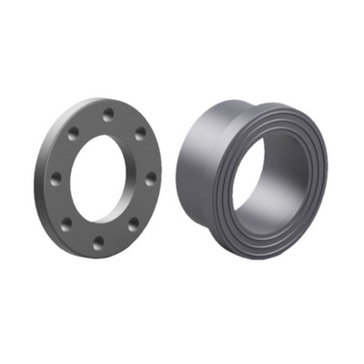 Picture of 160mm PVC Stub Flange Backing Ring - 8 holes