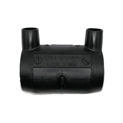 Picture of 32mm Radius EF straight coupler - PE100 black 4mm x 40volt