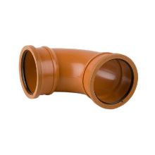 Picture of 110mm Sewer Pipe 90 Degree Elbow Double Socket Long Radius