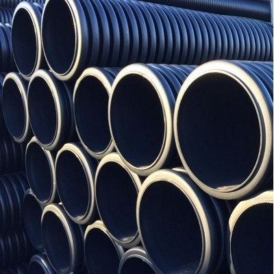 Picture of 225mm ID Twinwall Drainage Pipe - UNPERFORATED one metre length