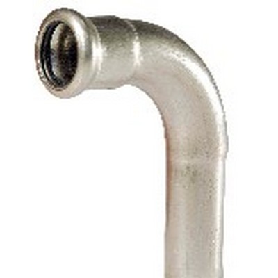 Picture of 22mm 316L Stainless Steel Pressfit 90° Male/Female Elbow. EPDM seal. WRAS